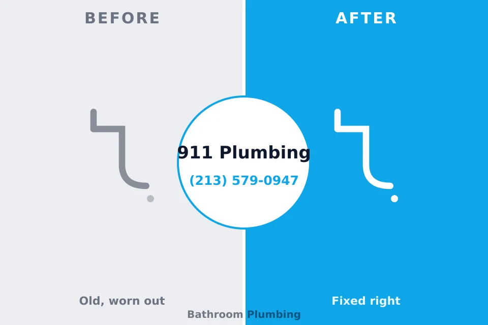 Before and after: plumbing repair Port Sulphur, LA